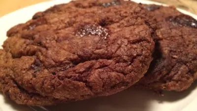 Grote zoete chocolate chip cookies