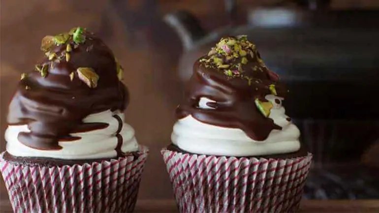 Chocolade cupcakes met Baileys en marshmallow