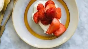 Aardbeien mascarpone dessert recept