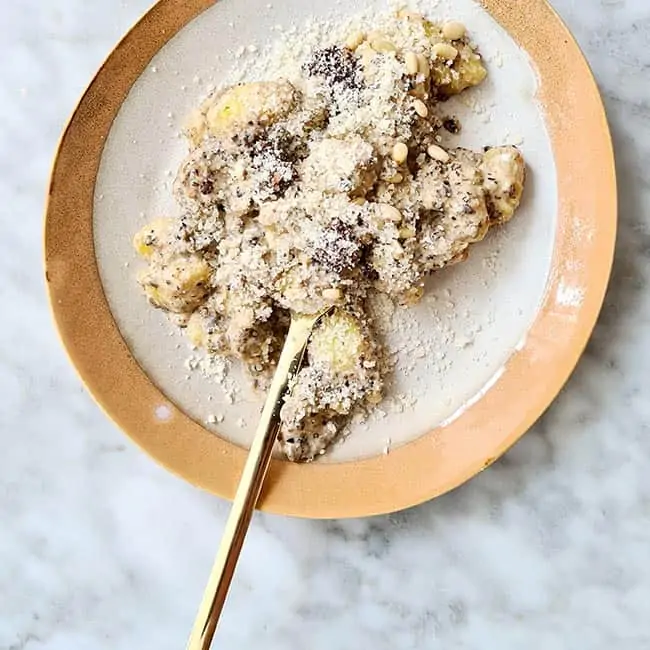 Gnocchi met truffelroomsaus recept