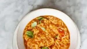 Tomatensoep met rijst recept